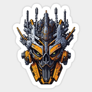 Mecha Skull S03 D28 Sticker